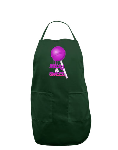 Sticky & Sweet Lollipop Dark Adult Apron-Bib Apron-TooLoud-Hunter-One-Size-Davson Sales