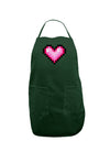 Pixel Heart Design B - Valentine's Day Dark Adult Apron by TooLoud-Bib Apron-TooLoud-Hunter-One-Size-Davson Sales
