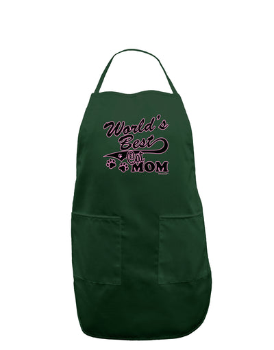 World's Best Cat Mom Dark Adult Apron by TooLoud-Bib Apron-TooLoud-Hunter-One-Size-Davson Sales