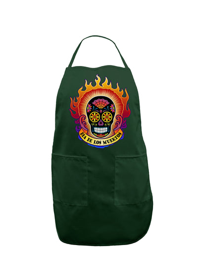 Dia de los Muertos Sacred Calavera Day of the Dead Dark Adult Apron-Bib Apron-TooLoud-Hunter-One-Size-Davson Sales