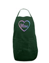Mom Heart Design - Gradient Colors Dark Adult Apron by TooLoud-Bib Apron-TooLoud-Hunter-One-Size-Davson Sales