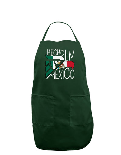 Hecho en Mexico Design - Mexican Flag Dark Adult Apron by TooLoud-Bib Apron-TooLoud-Hunter-One-Size-Davson Sales