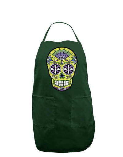 Version 7 Poison Day of the Dead Calavera Dark Adult Apron-Bib Apron-TooLoud-Hunter-One-Size-Davson Sales