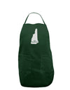 New Hampshire - United States Shape Dark Adult Apron by TooLoud-Bib Apron-TooLoud-Hunter-One-Size-Davson Sales