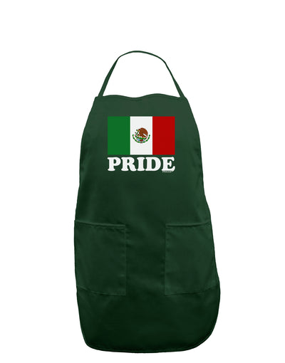 Mexican Pride - Mexican Flag Dark Adult Apron by TooLoud-Bib Apron-TooLoud-Hunter-One-Size-Davson Sales