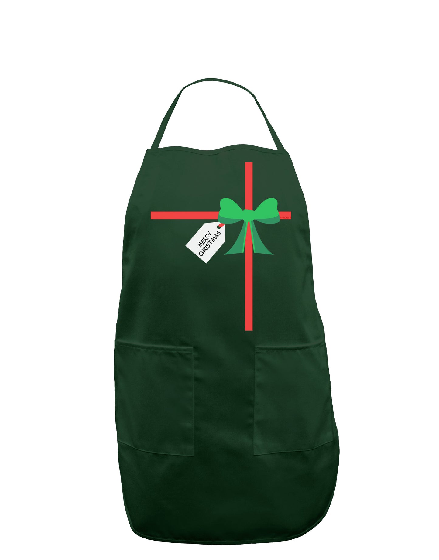 Merry Christmas Present Gift Dark Adult Apron-Bib Apron-TooLoud-Hunter-One-Size-Davson Sales