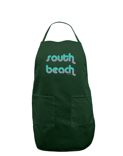 South Beach Color Scheme Design Dark Adult Apron by TooLoud-Bib Apron-TooLoud-Hunter-One-Size-Davson Sales