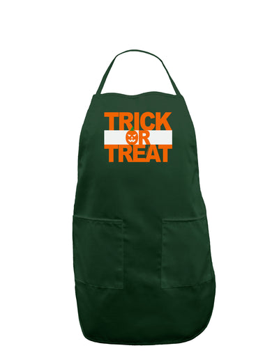 Trick or Treat Text Dark Adult Apron-Bib Apron-TooLoud-Hunter-One-Size-Davson Sales