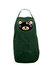 Kyu-T Head - Night Beartholomea Girl Teddy Bear Dark Adult Apron-Bib Apron-TooLoud-Hunter-One-Size-Davson Sales