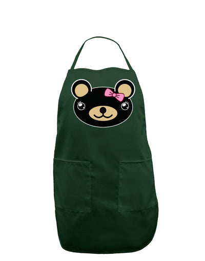 Kyu-T Head - Night Beartholomea Girl Teddy Bear Dark Adult Apron-Bib Apron-TooLoud-Hunter-One-Size-Davson Sales