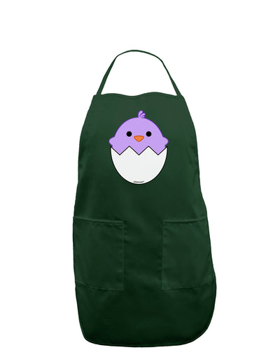 Cute Hatching Chick - Purple Dark Adult Apron by TooLoud-Bib Apron-TooLoud-Hunter-One-Size-Davson Sales