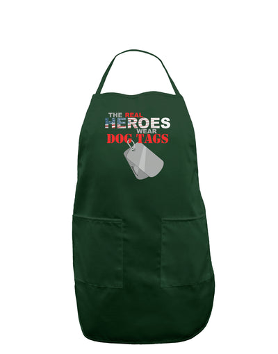 Heroes Dog Tags Dark Adult Apron-Bib Apron-TooLoud-Hunter-One-Size-Davson Sales