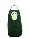 Cute Bunny with Floppy Ears - Yellow Dark Adult Apron by TooLoud-Bib Apron-TooLoud-Hunter-One-Size-Davson Sales