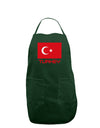 Turkey Flag with Text Dark Adult Apron by TooLoud-Bib Apron-TooLoud-Hunter-One-Size-Davson Sales