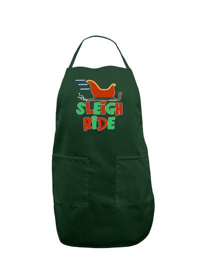 Sleigh Ride Color Dark Adult Apron-Bib Apron-TooLoud-Hunter-One-Size-Davson Sales