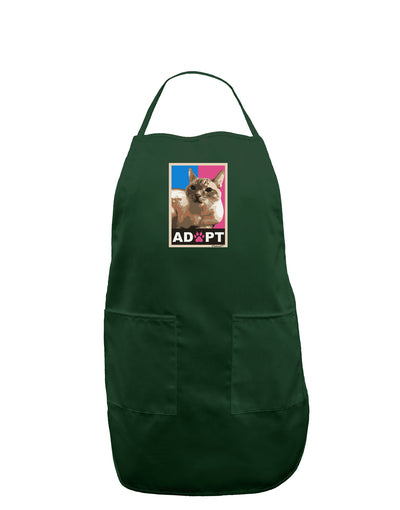 Adopt Cute Kitty Cat Adoption Dark Adult Apron-Bib Apron-TooLoud-Hunter-One-Size-Davson Sales