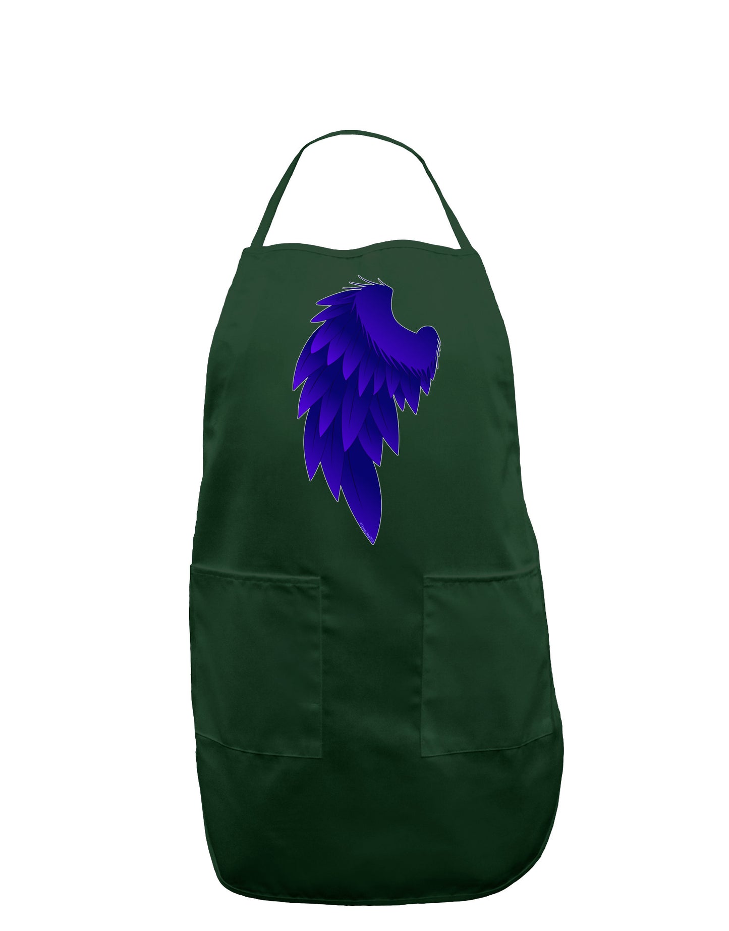 Single Left Dark Angel Wing Design - Couples Dark Adult Apron-Bib Apron-TooLoud-Hunter-One-Size-Davson Sales