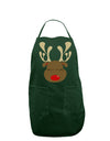 Cute Rudolph Reindeer Face Christmas Dark Adult Apron-Bib Apron-TooLoud-Hunter-One-Size-Davson Sales