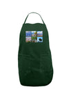 Palm Springs Square Collage Dark Adult Apron-Bib Apron-TooLoud-Hunter-One-Size-Davson Sales