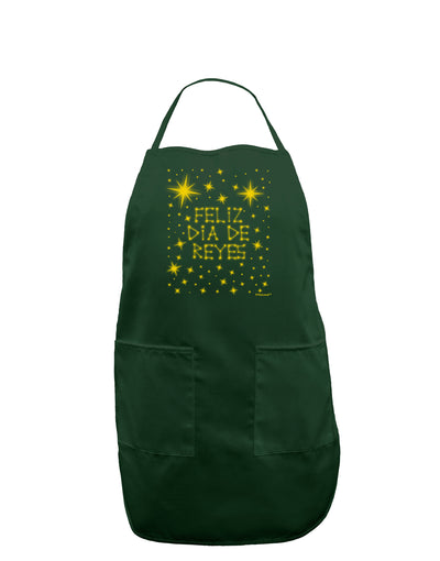 Feliz Dia de Reyes - Estrellas Brillantes Dark Adult Apron by TooLoud-Bib Apron-TooLoud-Hunter-One-Size-Davson Sales