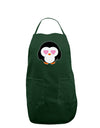 Cute Penguin - Heart Eyes Dark Adult Apron by TooLoud-Bib Apron-TooLoud-Hunter-One-Size-Davson Sales