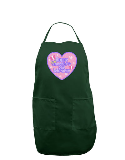 Happy First Mother's Day Mommy - Pink Dark Adult Apron by TooLoud-Bib Apron-TooLoud-Hunter-One-Size-Davson Sales