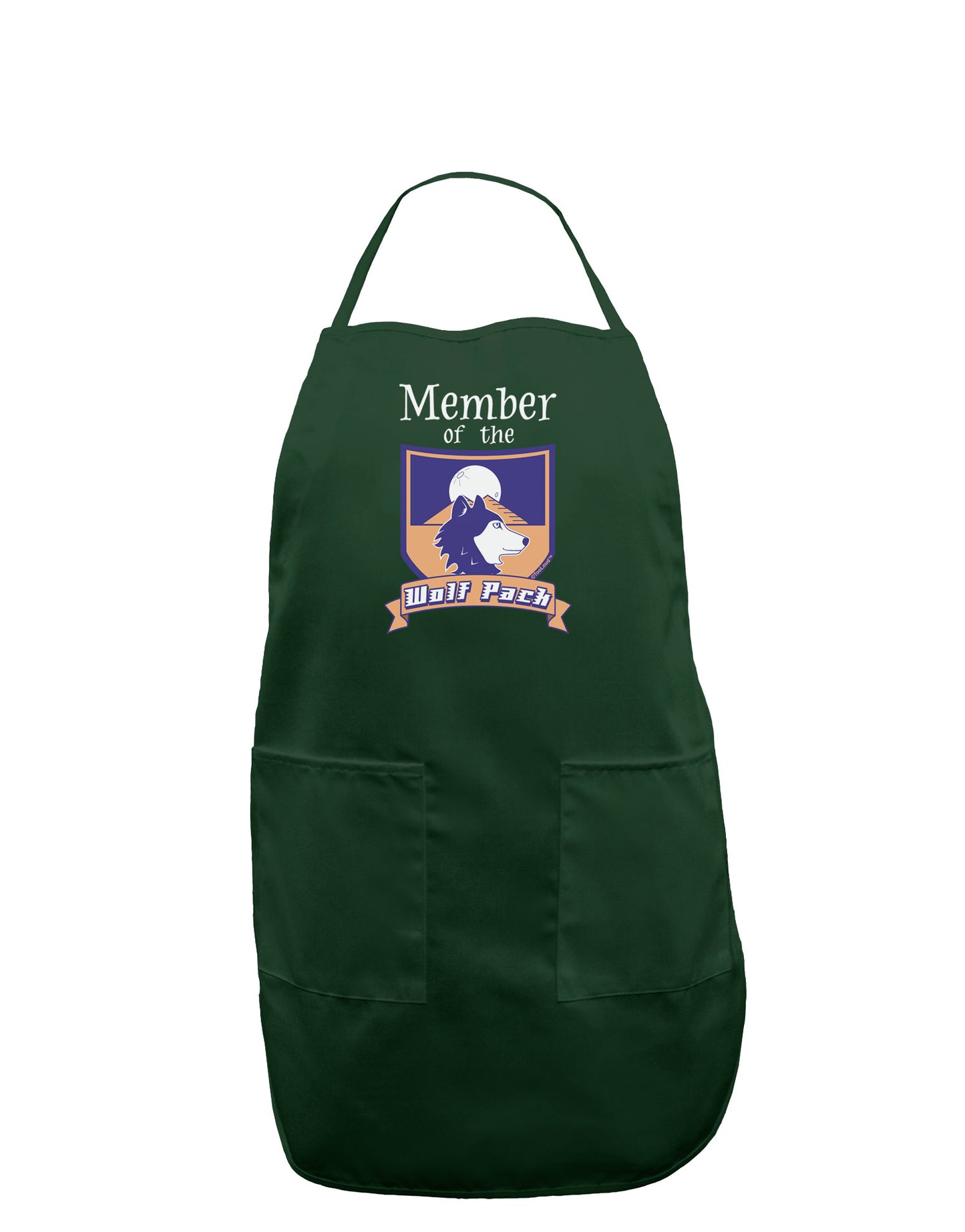 Member of the Wolf Pack Dark Adult Apron-Bib Apron-TooLoud-Hunter-One-Size-Davson Sales