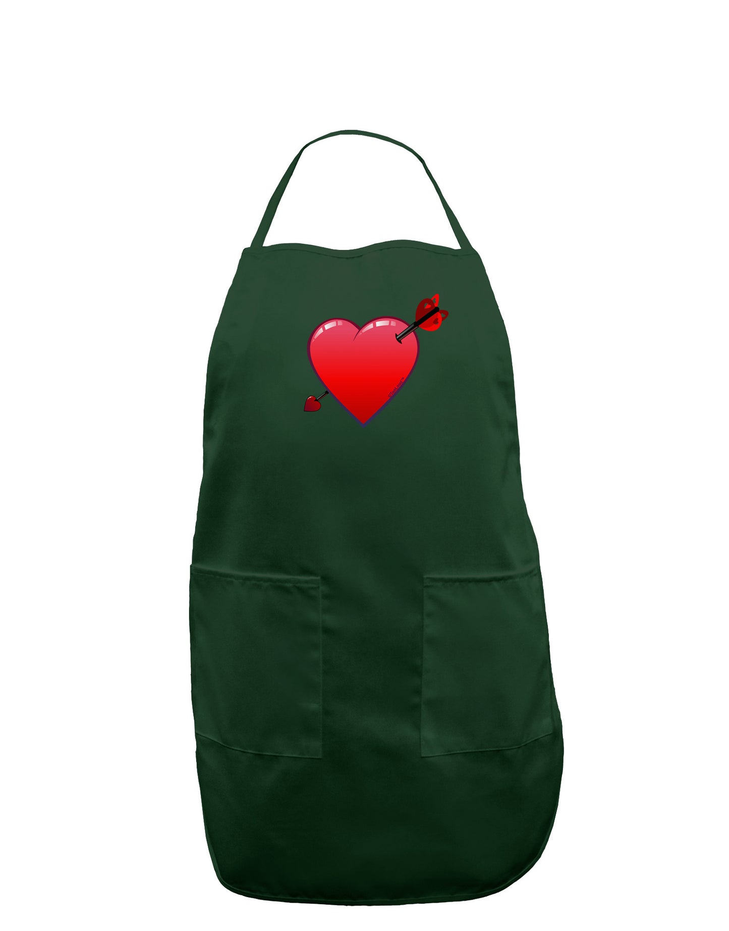 Shot Through the Heart Cute Dark Adult Apron by-Bib Apron-TooLoud-Hunter-One-Size-Davson Sales