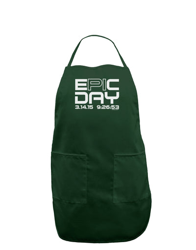 Epic Pi Day Text Design Dark Adult Apron by TooLoud-Bib Apron-TooLoud-Hunter-One-Size-Davson Sales