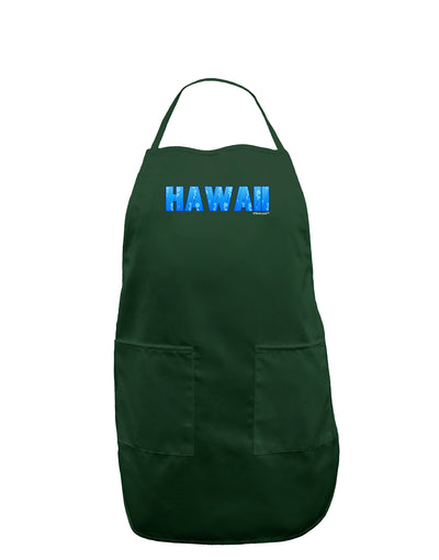 Hawaii Ocean Bubbles Dark Adult Apron by TooLoud-Bib Apron-TooLoud-Hunter-One-Size-Davson Sales