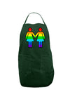 Rainbow Lesbian Women Holding Hands Dark Adult Apron-Bib Apron-TooLoud-Hunter-One-Size-Davson Sales