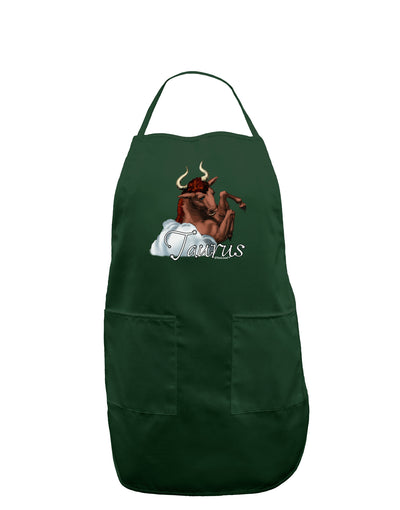 Taurus Color Illustration Dark Adult Apron-Bib Apron-TooLoud-Hunter-One-Size-Davson Sales