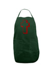 Simple Cross Design Glitter - Red Dark Adult Apron by TooLoud-Bib Apron-TooLoud-Hunter-One-Size-Davson Sales