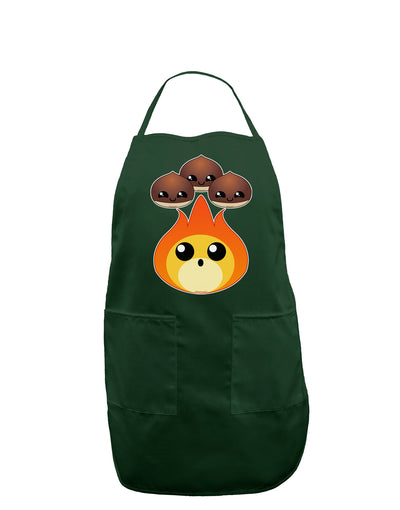 Cute Chestnuts Roasting - Christmas Dark Adult Apron-Bib Apron-TooLoud-Hunter-One-Size-Davson Sales