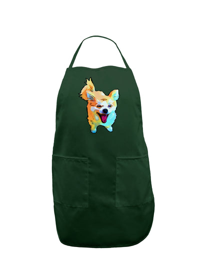 Cartoon Pomeranian Dark Adult Apron-Bib Apron-TooLoud-Hunter-One-Size-Davson Sales