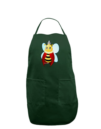 Queen Bee Mothers Day Dark Adult Apron-Bib Apron-TooLoud-Hunter-One-Size-Davson Sales