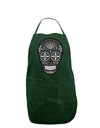 TooLoud Version 9 Black and White Day of the Dead Calavera Dark Adult Apron-Bib Apron-TooLoud-Hunter-One-Size-Davson Sales