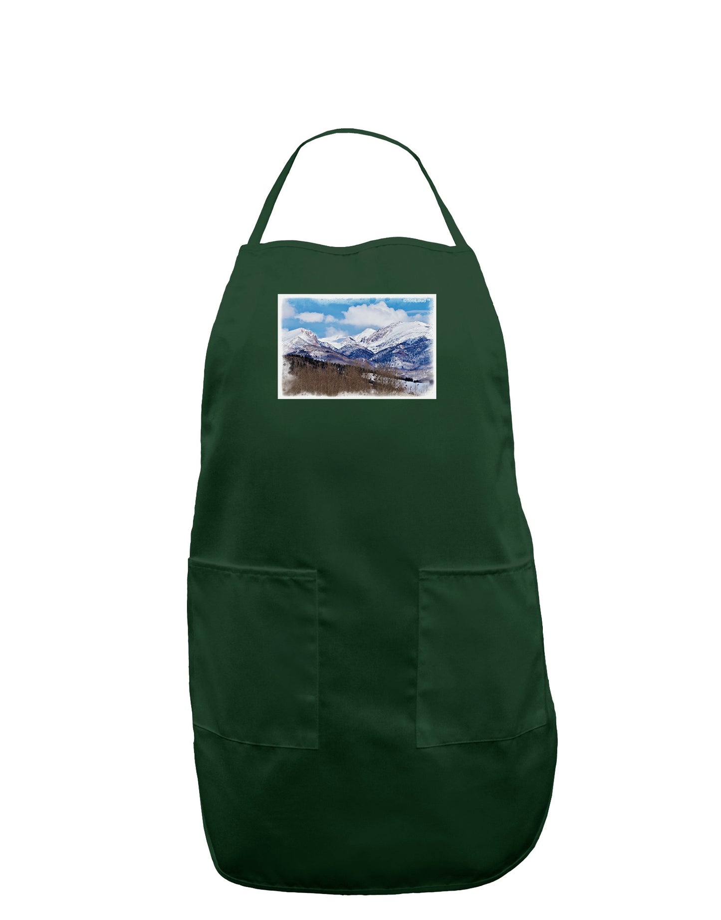 Pikes Peak Dark Adult Apron-Bib Apron-TooLoud-Hunter-One-Size-Davson Sales