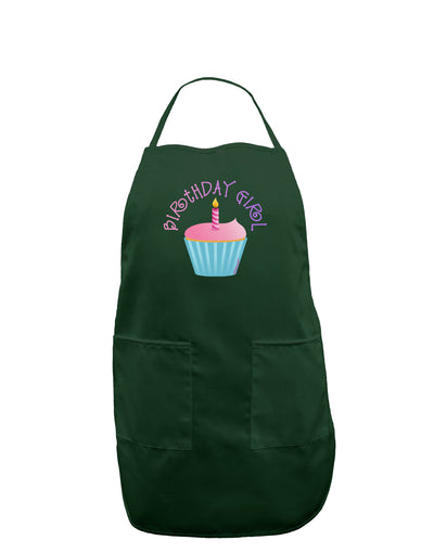 Birthday Girl - Candle Cupcake Dark Adult Apron by TooLoud-Bib Apron-TooLoud-Hunter-One-Size-Davson Sales