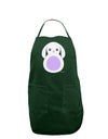 Cute Bunny with Floppy Ears - Purple Dark Adult Apron by TooLoud-Bib Apron-TooLoud-Hunter-One-Size-Davson Sales