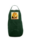 Lion Watercolor 4 Text Dark Adult Apron-Bib Apron-TooLoud-Hunter-One-Size-Davson Sales