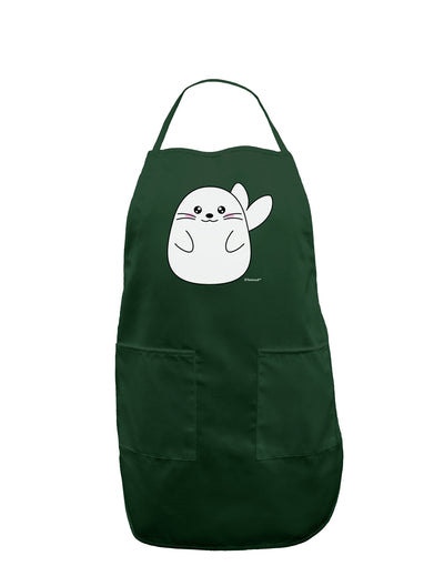 Cute Seal Dark Adult Apron by TooLoud-Bib Apron-TooLoud-Hunter-One-Size-Davson Sales