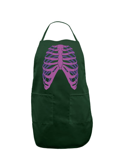 Human Purple Skeleton Bones Ribcage Dark Adult Apron-Bib Apron-TooLoud-Hunter-One-Size-Davson Sales