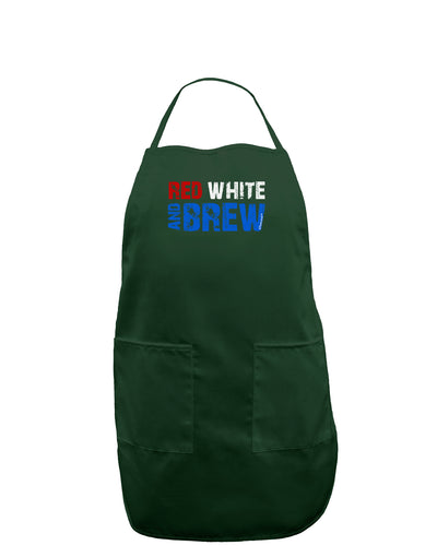 Red White and Brew Color Dark Adult Apron by TooLoud-Bib Apron-TooLoud-Hunter-One-Size-Davson Sales