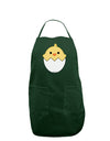 Cute Hatching Chick Design Dark Adult Apron by TooLoud-Bib Apron-TooLoud-Hunter-One-Size-Davson Sales