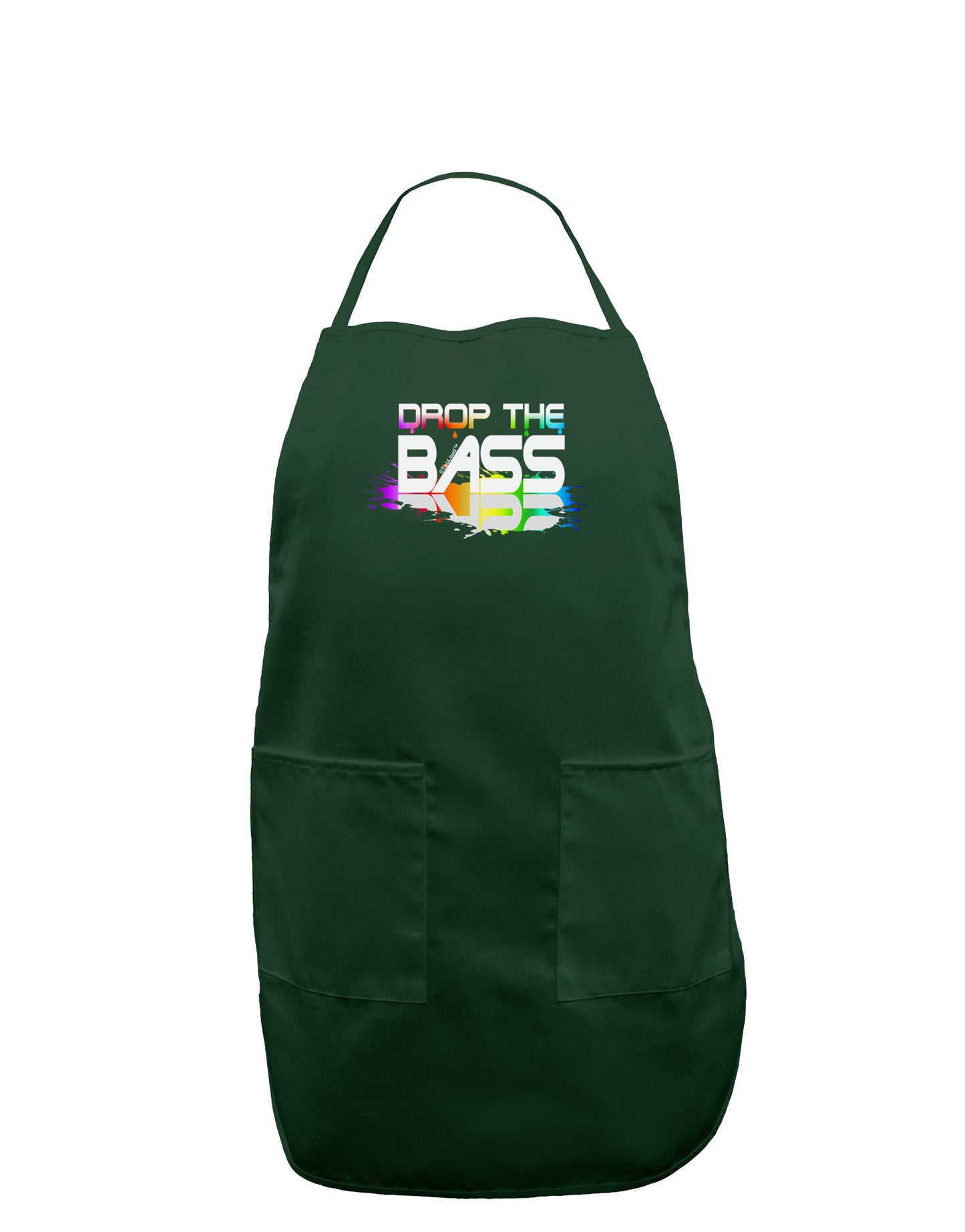 Paint Drop The Bass Dark Adult Apron-Bib Apron-TooLoud-Hunter-One-Size-Davson Sales