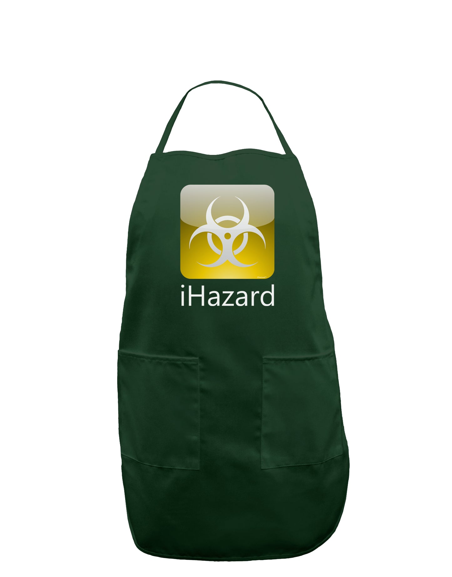 iHazard Logo - Zombie Apocalypse Dark Adult Apron-Bib Apron-TooLoud-Hunter-One-Size-Davson Sales