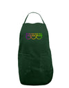 If You Can Read This I Need More Beads - Mardi Gras Dark Adult Apron by TooLoud-Bib Apron-TooLoud-Hunter-One-Size-Davson Sales