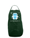 Is It Christmas Yet - Yeti Abominable Snowman Dark Adult Apron-Bib Apron-TooLoud-Hunter-One-Size-Davson Sales