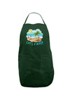 Fun Summer Beach Scene - Life's a Beach Dark Adult Apron by TooLoud-Bib Apron-TooLoud-Hunter-One-Size-Davson Sales